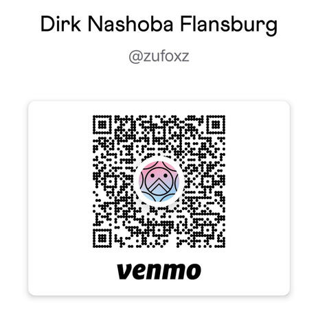 QR code for paying @zufoxz on Venmo